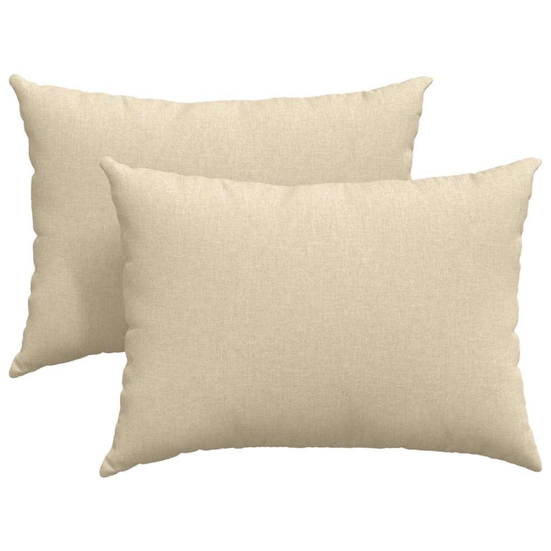Load image into Gallery viewer, Vidaxl sofa kussens 2 pcs crème 70 x 50 cm stof