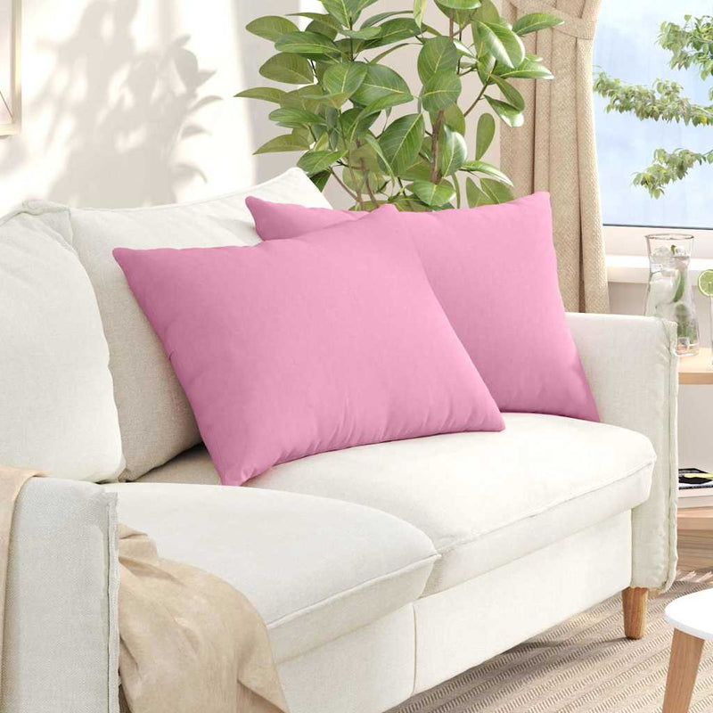 Load image into Gallery viewer, Vidaxl sofa kussens 2 pcs roze 70 x 50 cm stof