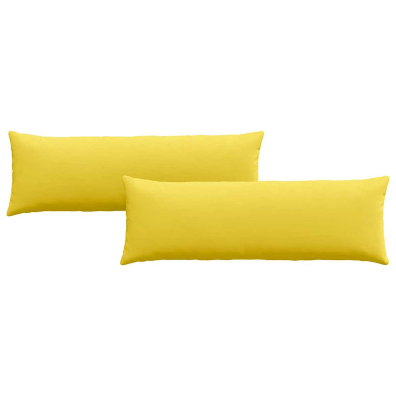 Load image into Gallery viewer, Vidaxl sofa kussens 2 pcs lichtgeel 120 x 40 cm stof