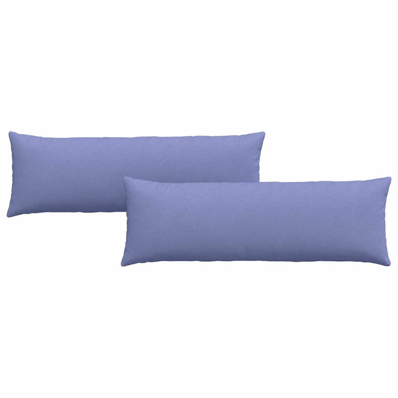 Load image into Gallery viewer, Vidaxl sofa kussens 2 pcs jeans blauw 120 x 40 cm stof