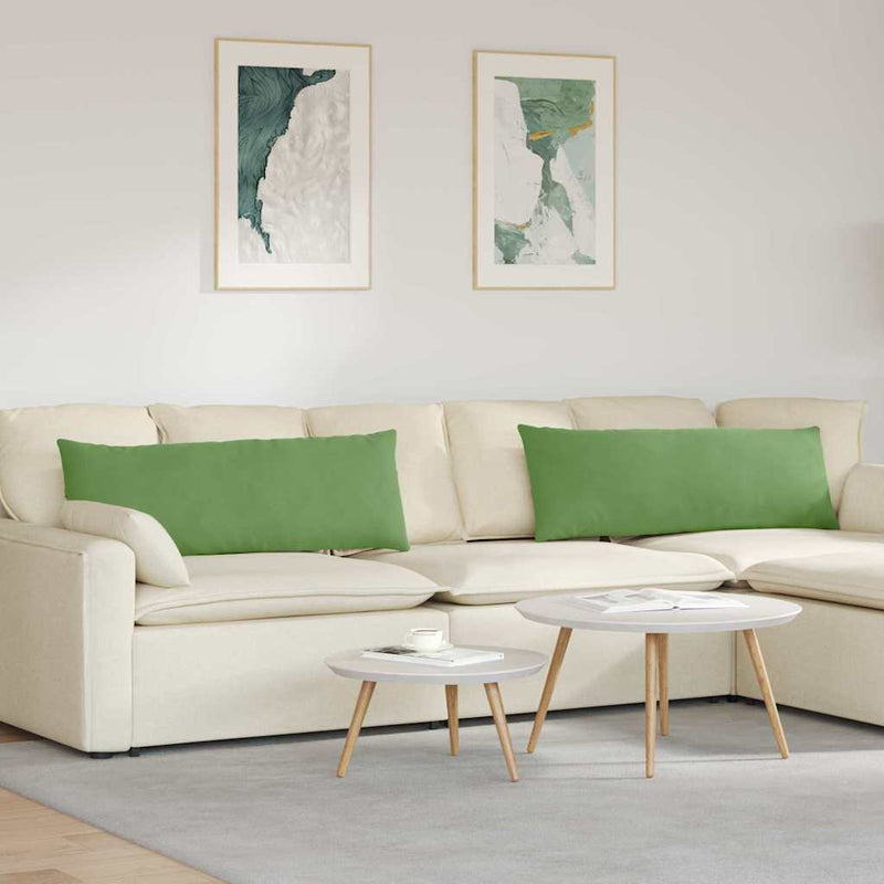 Load image into Gallery viewer, Vidaxl sofa kussens 2 stuks lichtgroen 120 x 40 cm cordstof