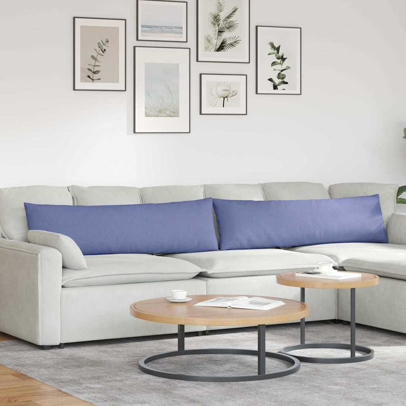 Load image into Gallery viewer, Vidaxl sofa kussens 2 pcs jeans blauw 145 x 40 cm stof