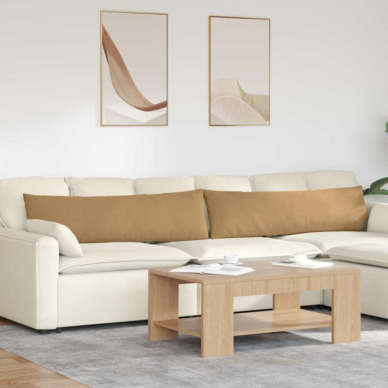 Load image into Gallery viewer, Vidaxl sofa kussens 2 stuks bruin 145 x 40 cm cordstof