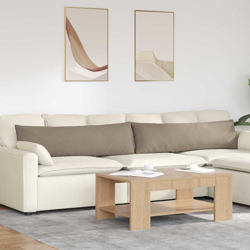 Load image into Gallery viewer, Vidaxl sofa kussens 2 stuks taupe 145 x 40 cm stof