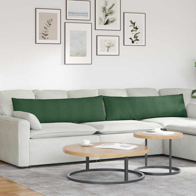 Load image into Gallery viewer, Vidaxl sofa kussens 2 stuks donkergroen 145 x 40 cm cordstof