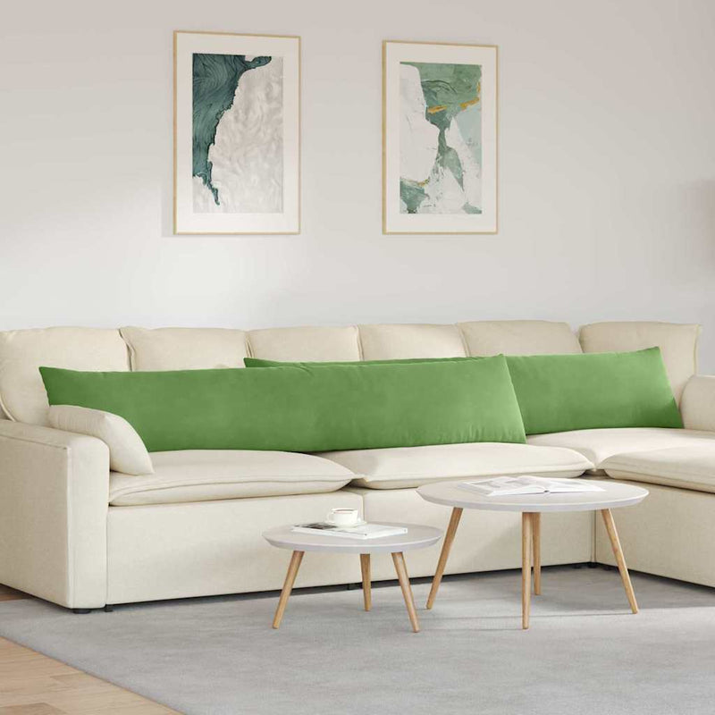 Load image into Gallery viewer, Vidaxl sofa kussens 2 stuks lichtgroen 200 x 40 cm cordstof