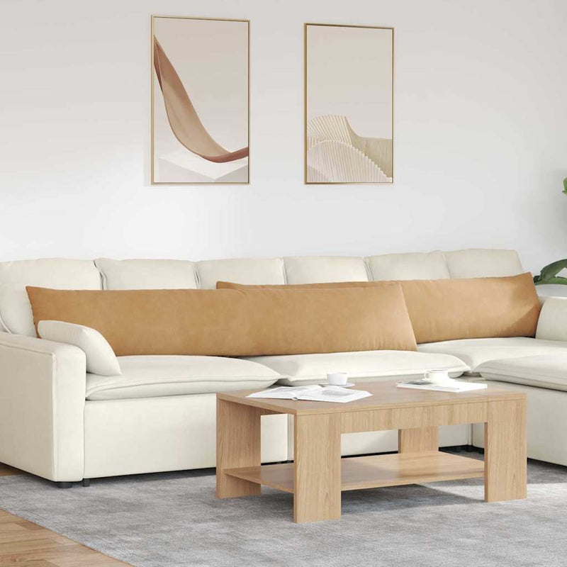 Load image into Gallery viewer, Vidaxl sofa kussens 2 stuks bruin 200 x 40 cm cordstof