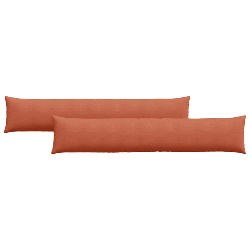Load image into Gallery viewer, Vidaxl sofa kussens 2 stuks rood-oranje 200 x 40 cm cordstof