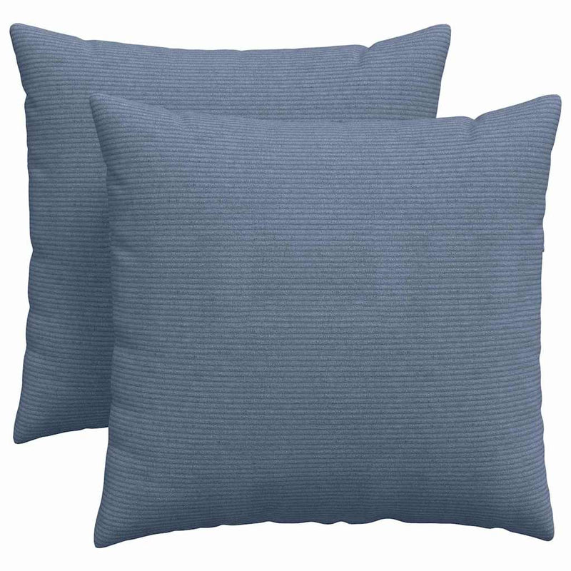 Load image into Gallery viewer, Vidaxl sofa kussens 2 stuks blauw 45 x 45 cm cordstof