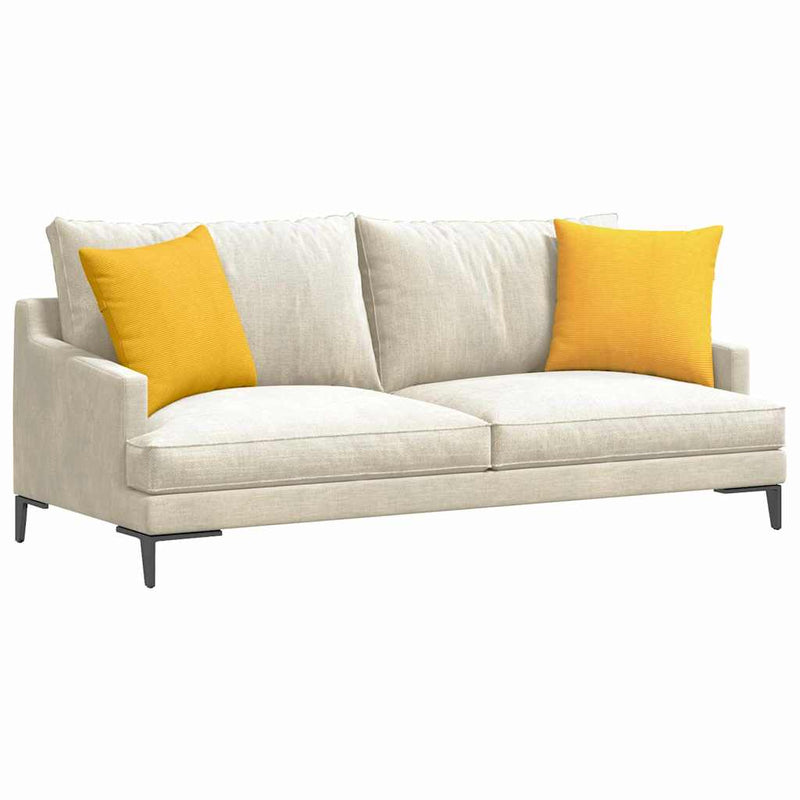 Load image into Gallery viewer, Vidaxl sofa kussens 2 stuks lichtgeel 45 x 45 cm cordstof