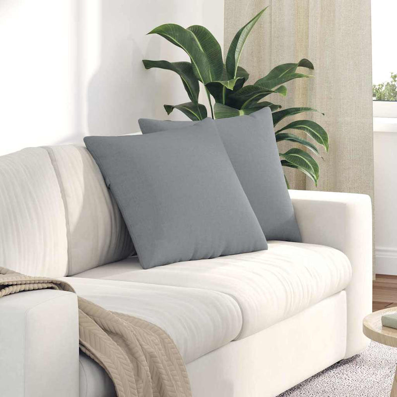 Load image into Gallery viewer, Vidaxl sofa kussens 2 pcs lichtgrijs 50 x 50 cm stof