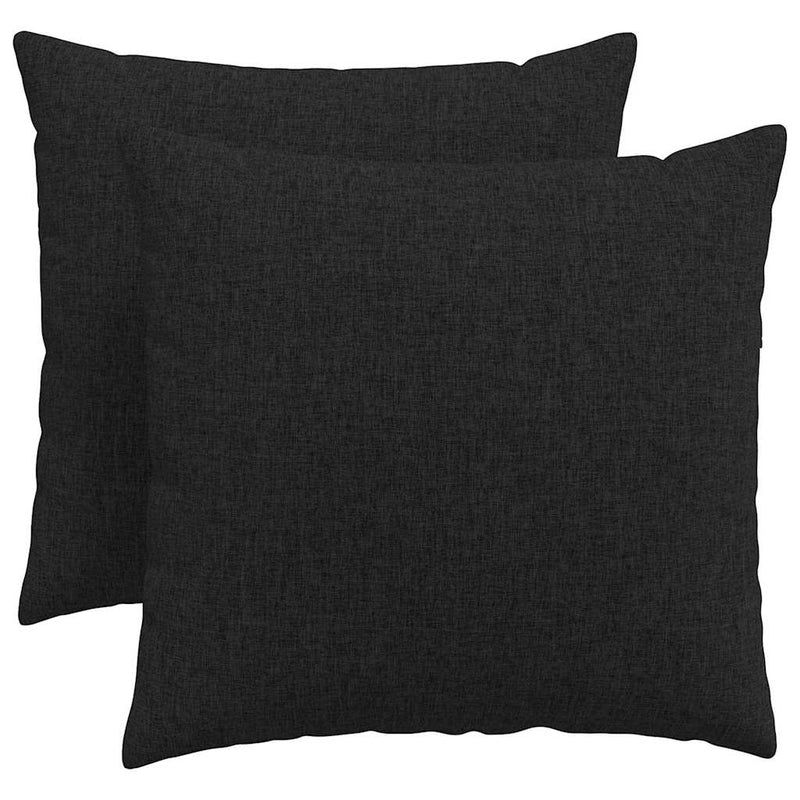 Load image into Gallery viewer, Vidaxl sofa kussens 2 pcs zwart 50 x 50 cm stof