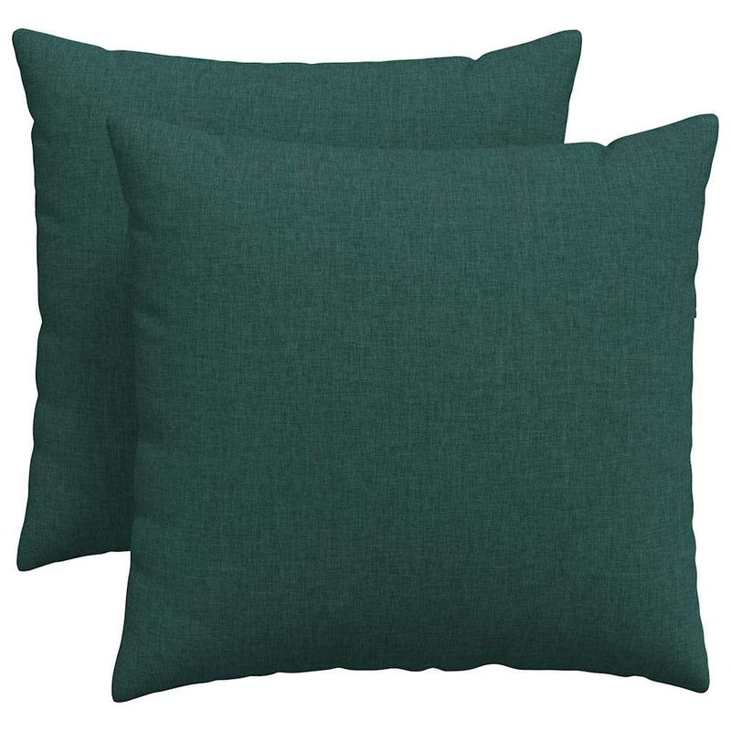 Load image into Gallery viewer, Vidaxl sofa kussens 2 pcs donkergroen 50 x 50 cm stof