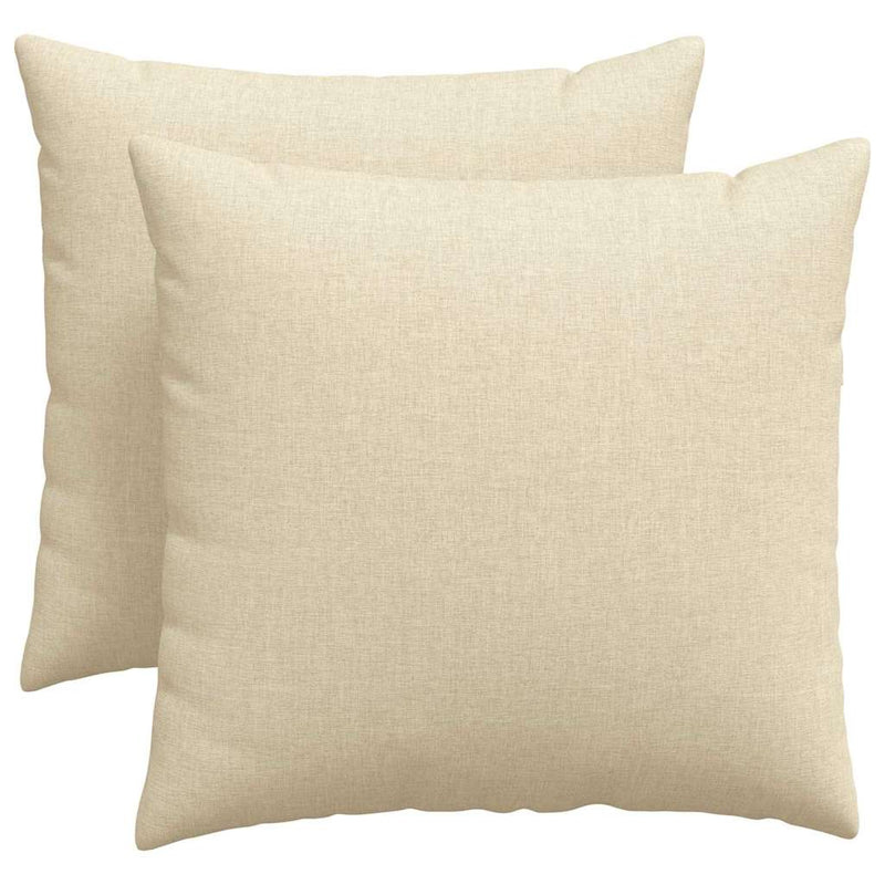 Load image into Gallery viewer, Vidaxl sofa kussens 2 pcs crème 50 x 50 cm stof