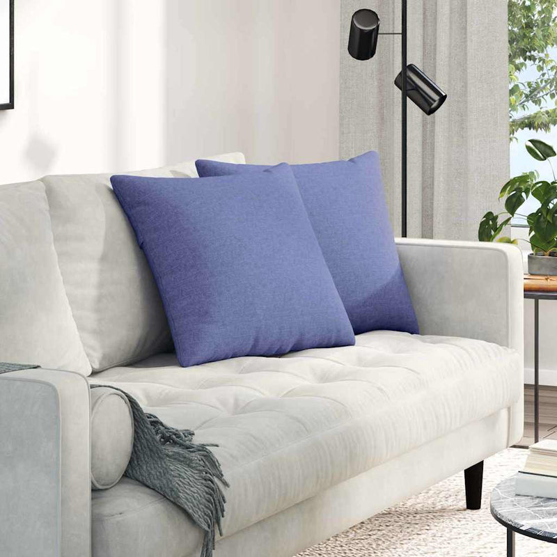 Load image into Gallery viewer, Vidaxl sofa kussens 2 pcs jeans blauw 50 x 50 cm stof