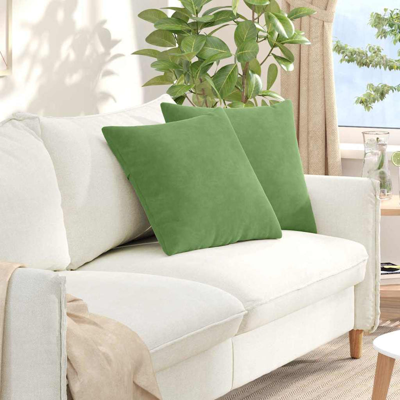 Load image into Gallery viewer, Vidaxl sofa kussens 2 stuks lichtgroen 50 x 50 cm cordstof
