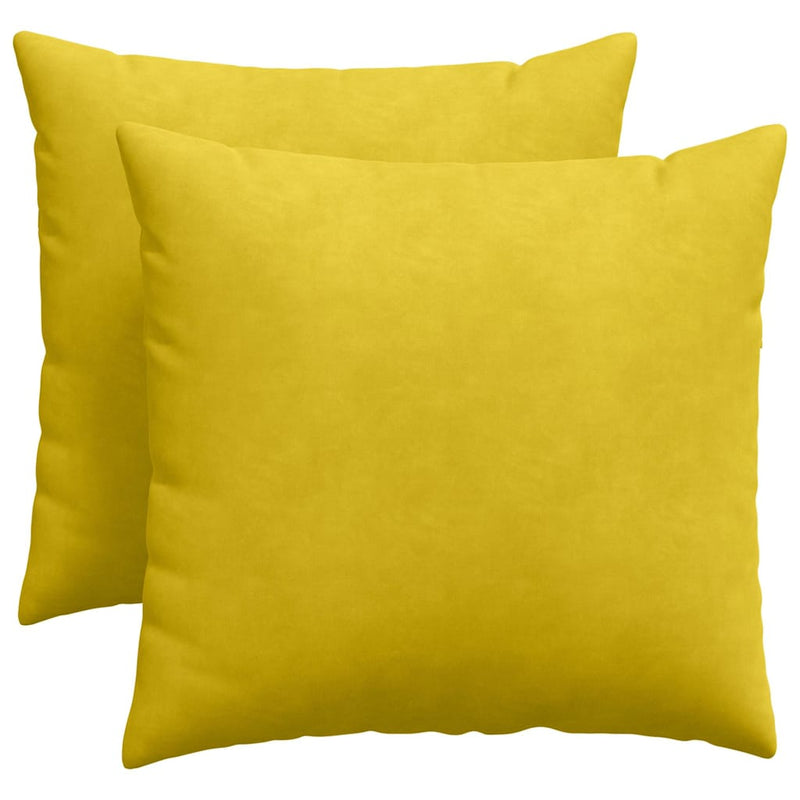 Load image into Gallery viewer, Vidaxl sofa kussens 2 stuks geel 50 x 50 cm cordstof