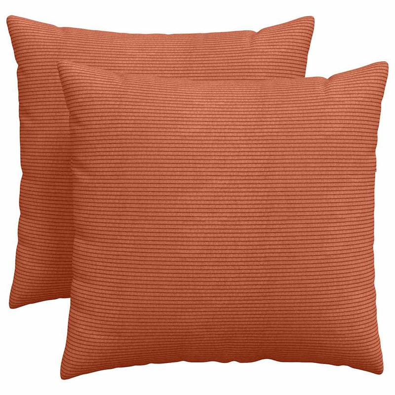 Load image into Gallery viewer, Vidaxl sofa kussens 2 stuks rood-oranje 50 x 50 cm cordstof