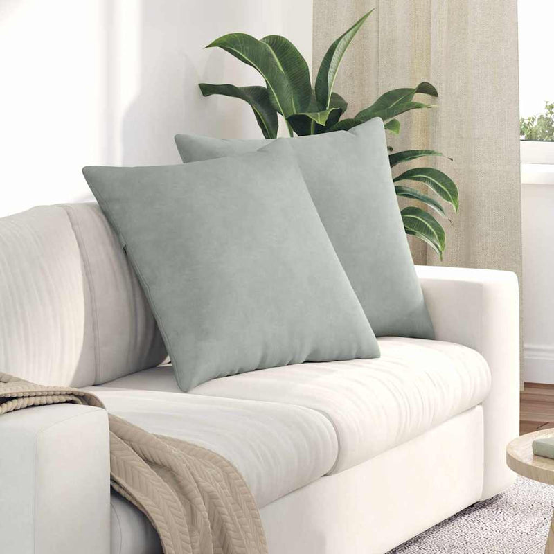 Load image into Gallery viewer, Vidaxl sofa kussens 2 stuks lichtgrijs 60 x 60 cm cordstof