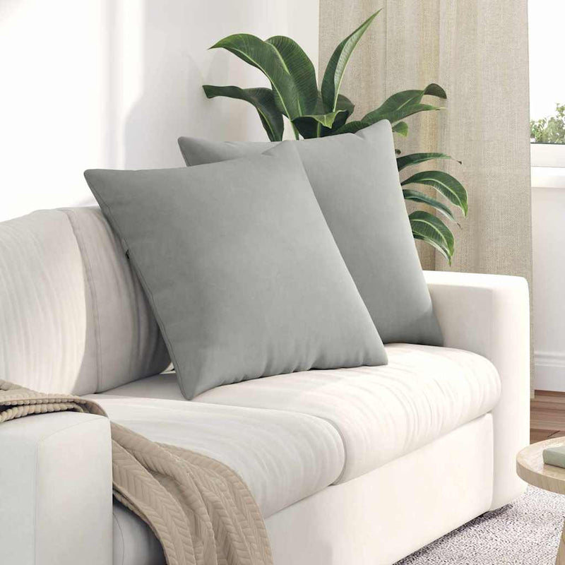 Load image into Gallery viewer, Vidaxl sofa kussens 2 stuks lichtgrijs 60 x 60 cm stof