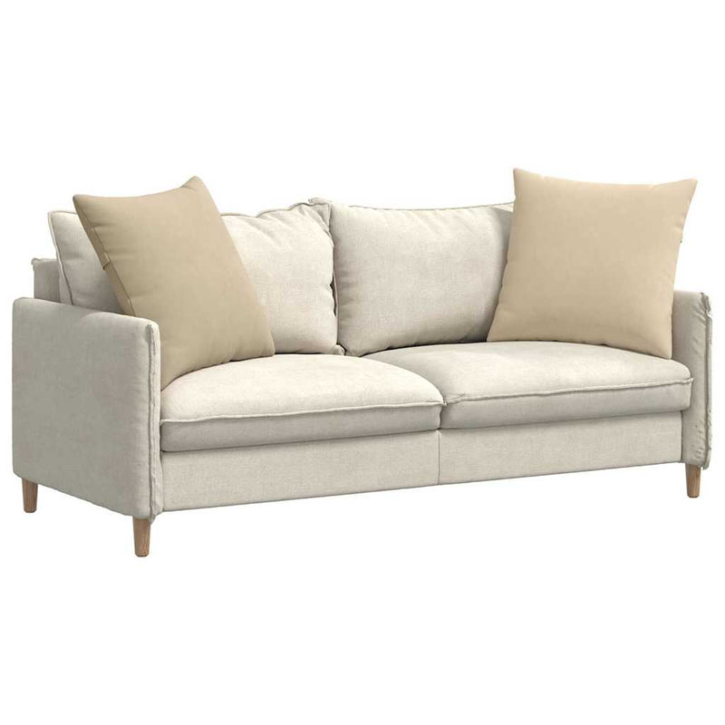 Load image into Gallery viewer, Vidaxl sofa kussens 2 stuks crème 60 x 60 cm stof