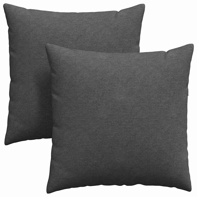 Load image into Gallery viewer, Vidaxl sofa kussens 2 stuks donkergrijs 60 x 60 cm cordstof