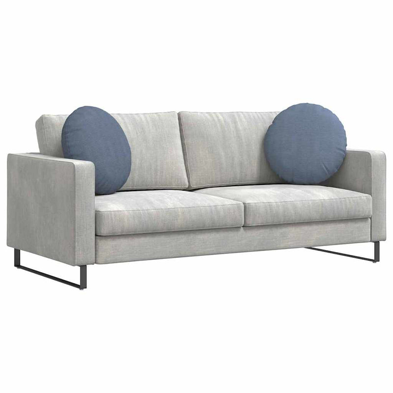 Load image into Gallery viewer, Vidaxl zitkussens 2 pcs blauw ø 50 cm katoen stof