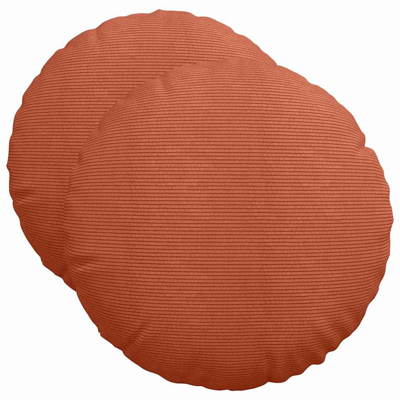 Load image into Gallery viewer, Vidaxl zitkussens 2 pcs rood-oranje ø 50 cm katoen stof