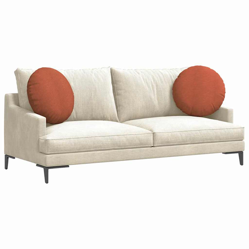 Load image into Gallery viewer, Vidaxl zitkussens 2 pcs rood-oranje ø 50 cm katoen stof
