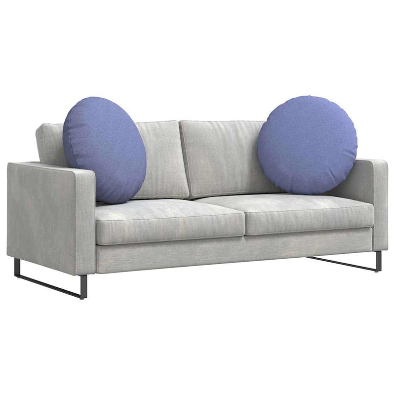 Load image into Gallery viewer, Vidaxl zitkussens 2 pcs jeans blauw ø80 x 29 cm stof