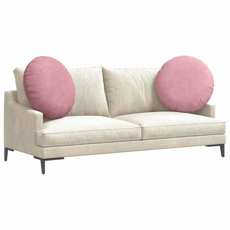 Load image into Gallery viewer, Vidaxl zitkussens 2 pcs roze ø 80 x 29 cm fluweel