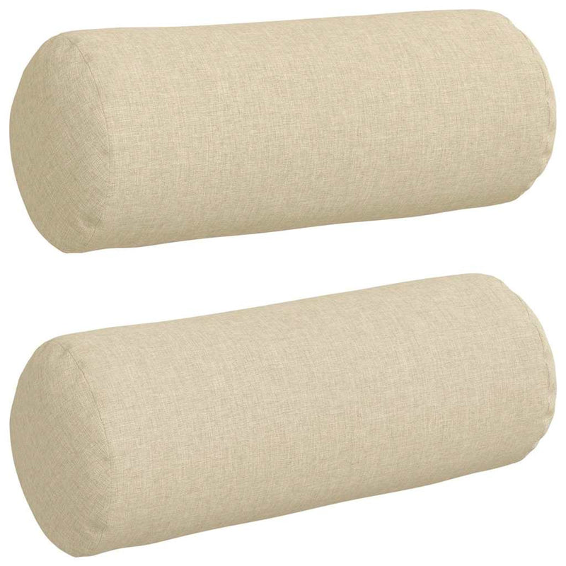 Load image into Gallery viewer, Vidaxl bolster kussens 2 stuks crème ø 15 x 40 cm stof