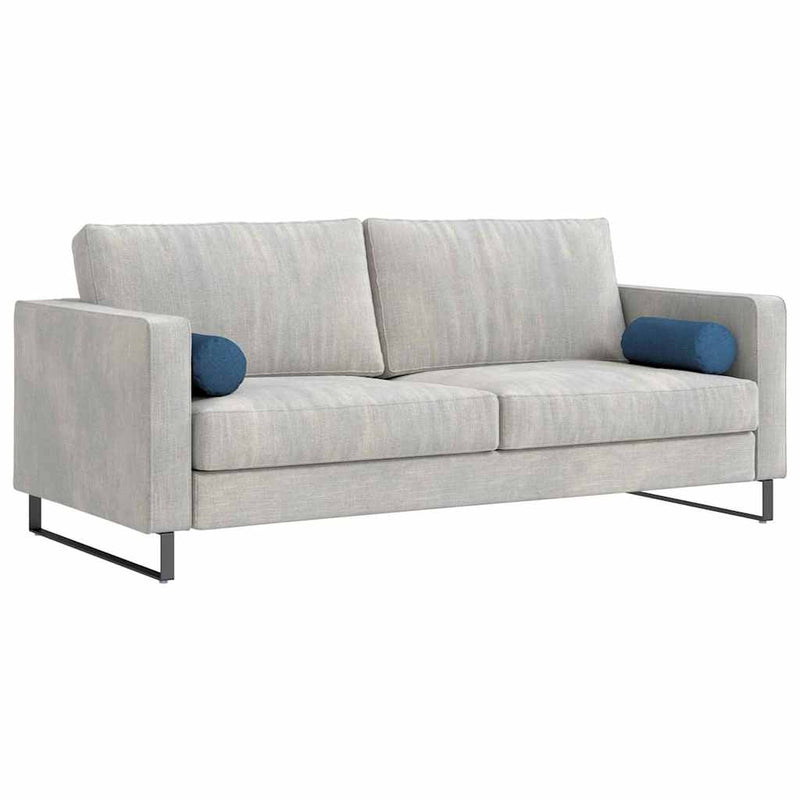 Load image into Gallery viewer, Vidaxl bolster kussens 2 stuks blauw ø 15 x 40 cm stof