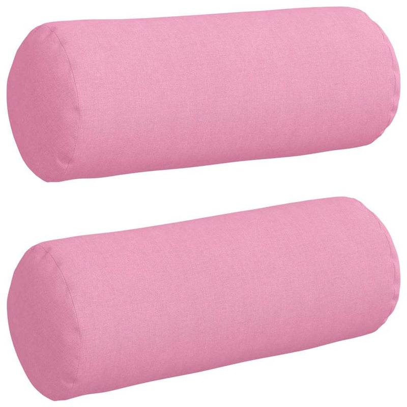 Load image into Gallery viewer, Vidaxl bolster kussens 2 stuks roze ø 15 x 40 cm stof