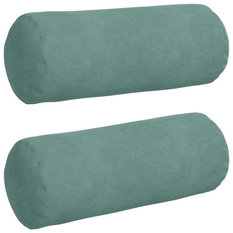 Load image into Gallery viewer, Vidaxl bolster kussens 2 stuks zeegroen ø 15 x 40 cm cordstof