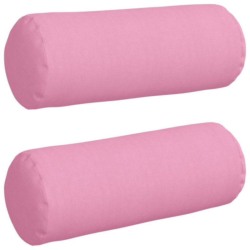 Load image into Gallery viewer, Vidaxl bolster kussens 2 stuks roze ø 25 x 70 cm stof