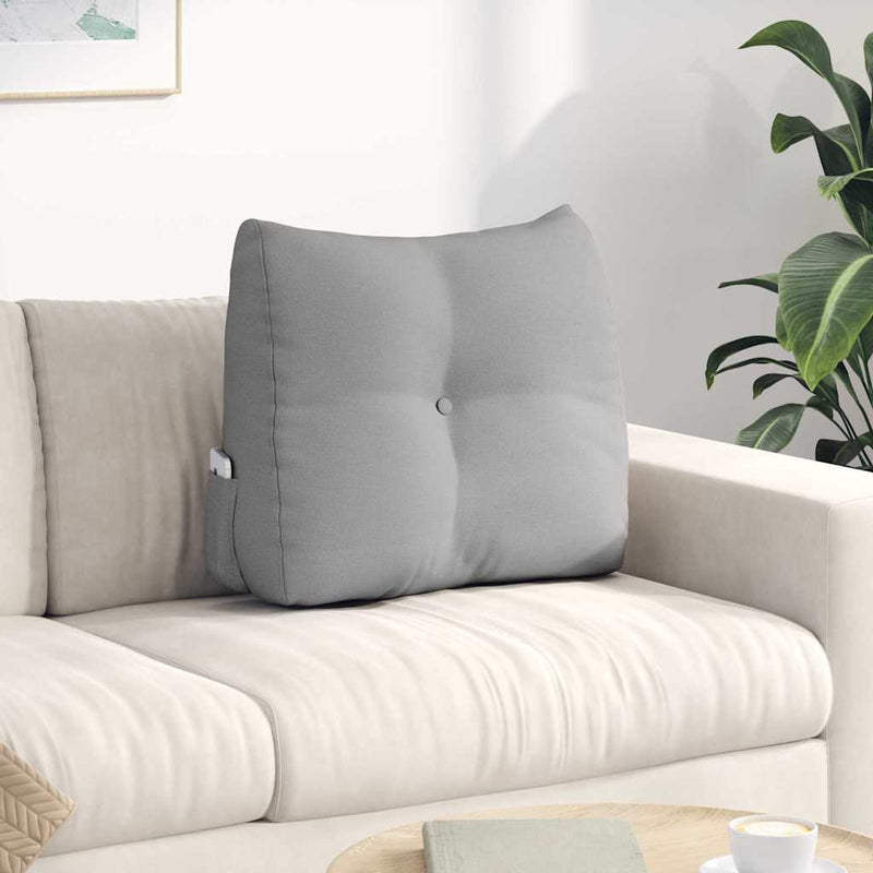 Load image into Gallery viewer, Vidaxl rugkussen wolkengrijs 60 x 24 x 50 cm stof