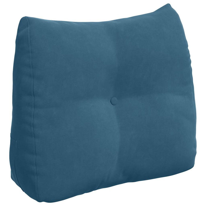 Load image into Gallery viewer, Vidaxl rugkussen blauw 60 x 24 x 50 cm fluweel