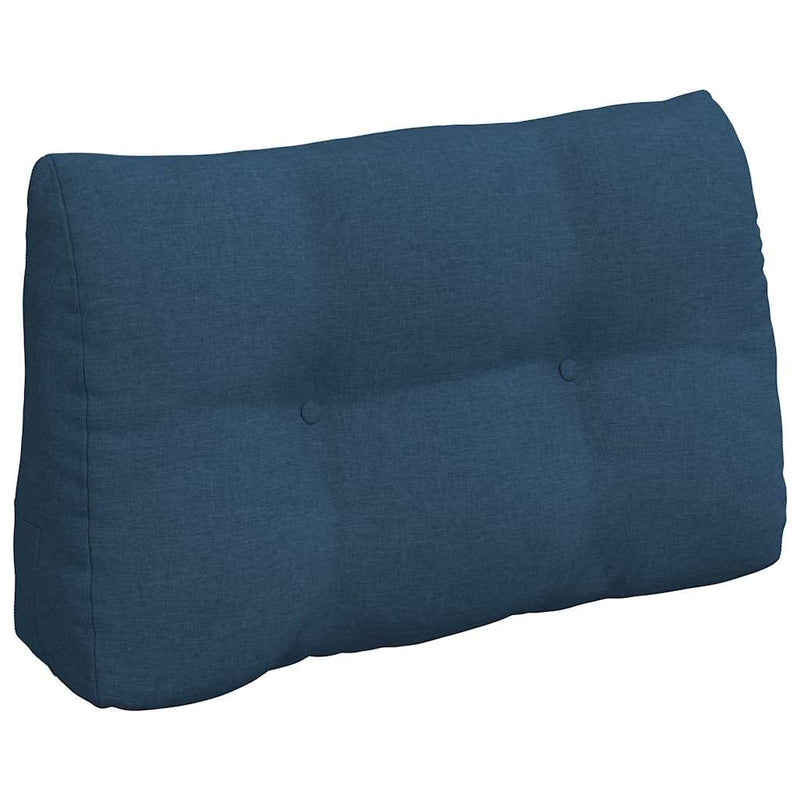 Load image into Gallery viewer, Vidaxl rugkussen blauw 80 x 24 x 50 cm stof