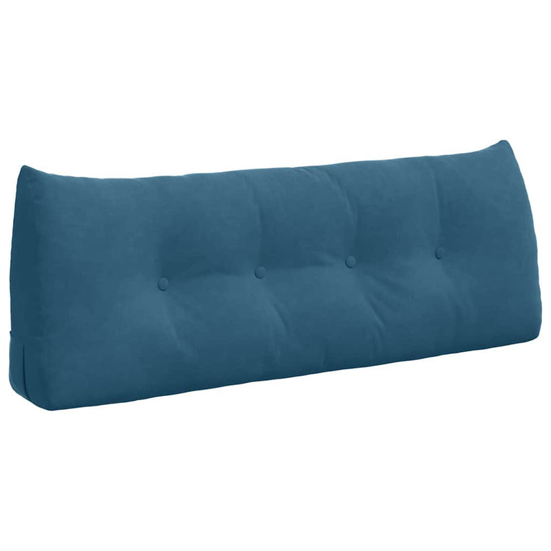 Load image into Gallery viewer, Vidaxl rugkussen blauw 120 x 24 x 50 cm fluweel
