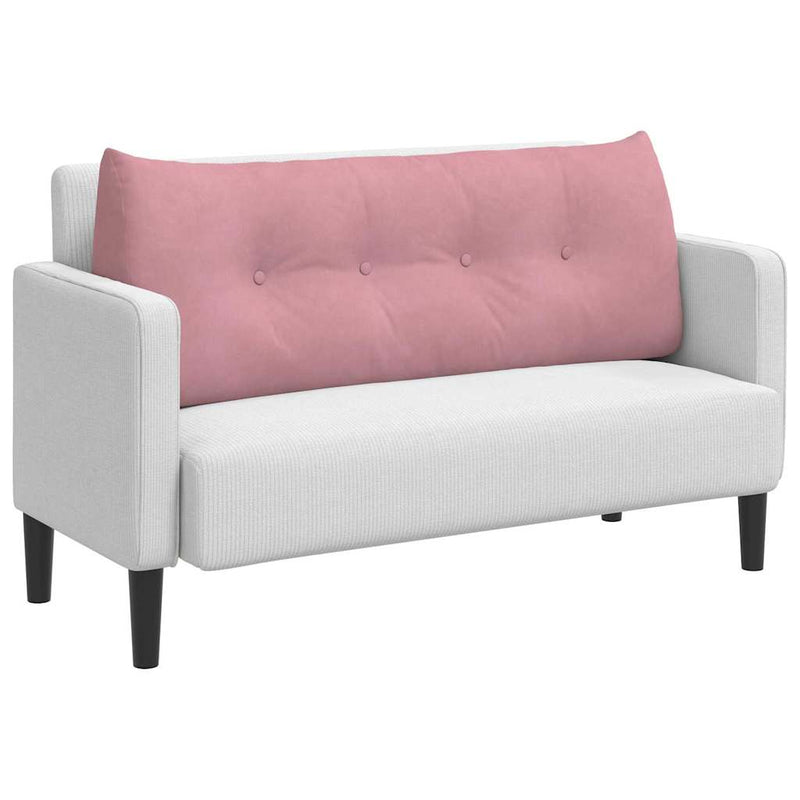 Load image into Gallery viewer, Vidaxl rugkussen roze 120 x 24 x 50 cm fluweel
