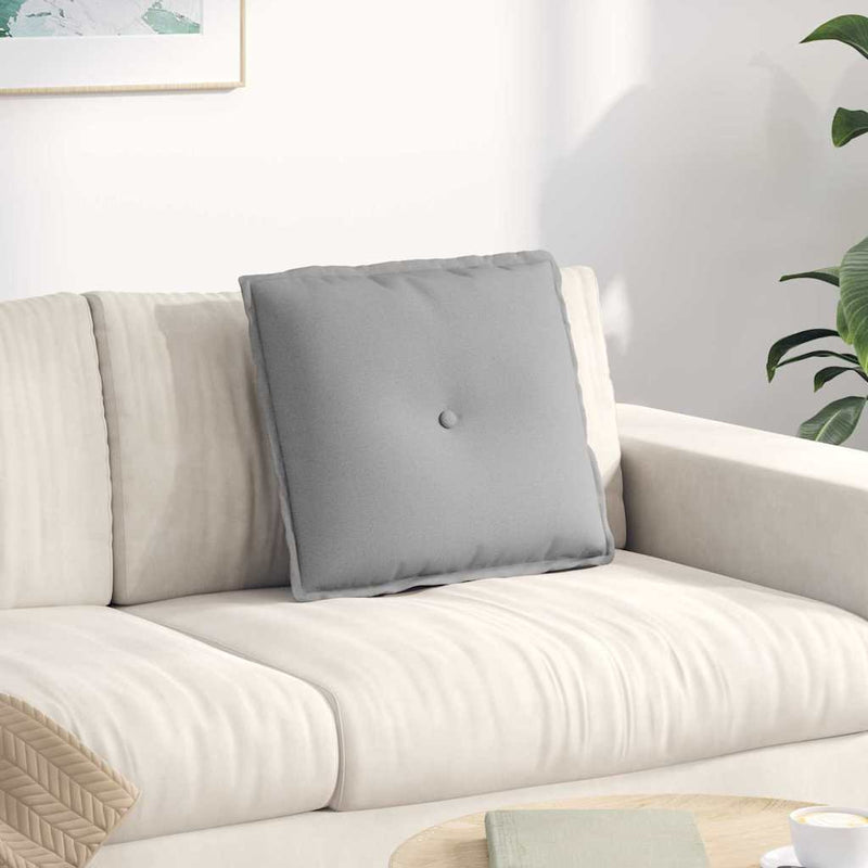 Load image into Gallery viewer, Vidaxl rugkussen wolkengrijs 50 x 19 x 45 cm stof