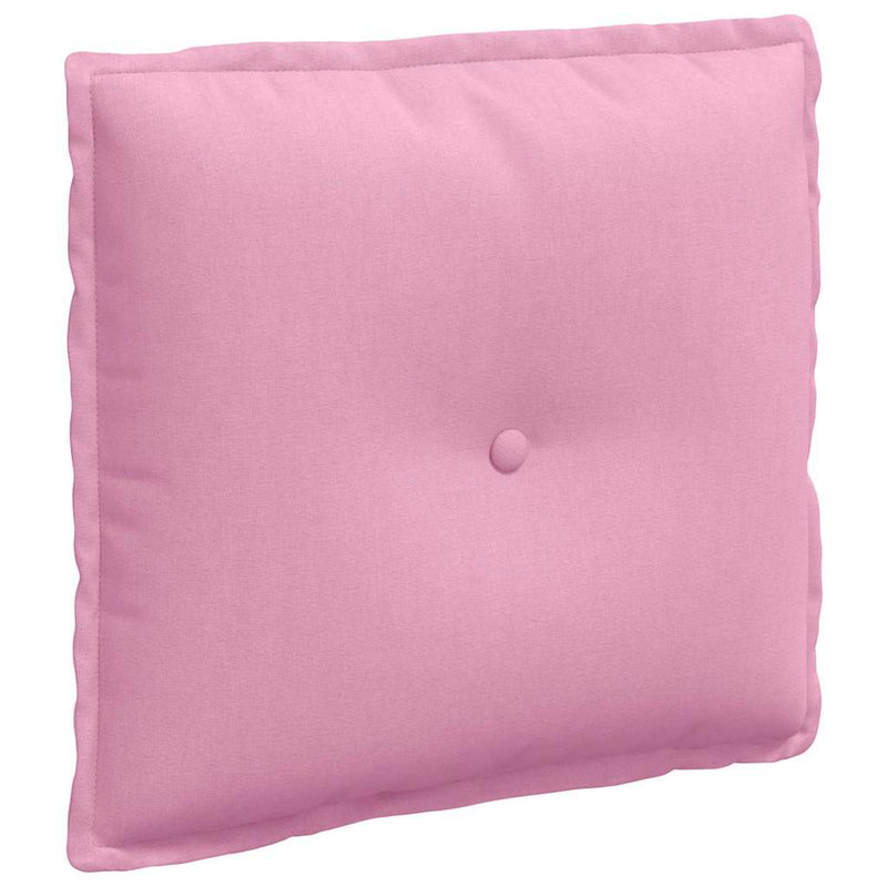 Load image into Gallery viewer, Vidaxl rugkussen roze 50 x 19 x 45 cm stof