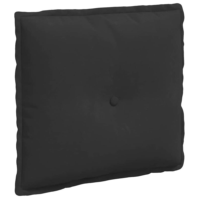 Load image into Gallery viewer, Vidaxl rugkussen zwart 50 x 45 cm microvezel stof