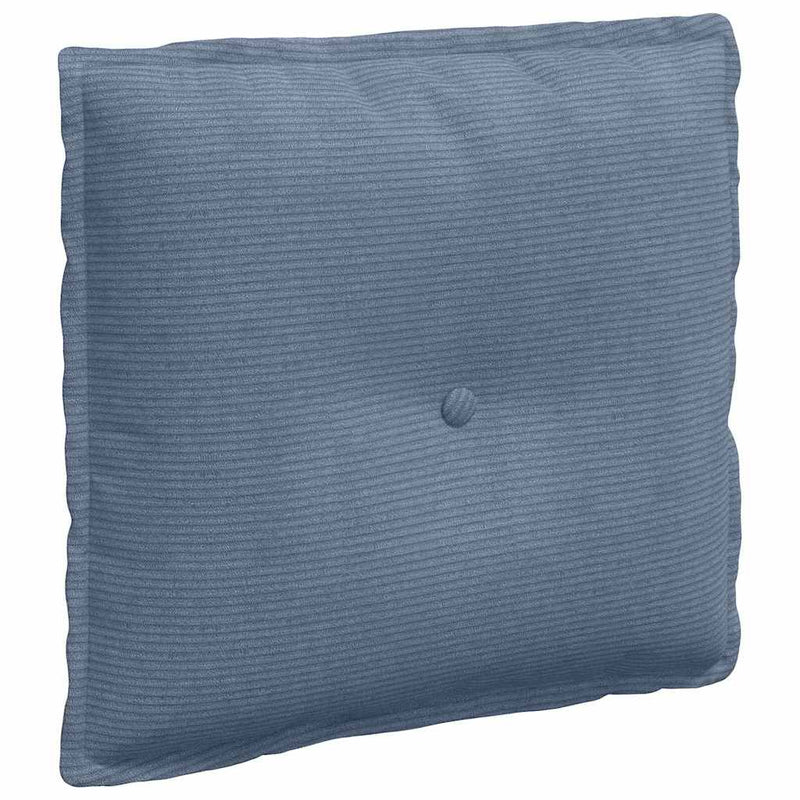 Load image into Gallery viewer, Vidaxl rugkussen blauw 50 x 45 cm cordstof