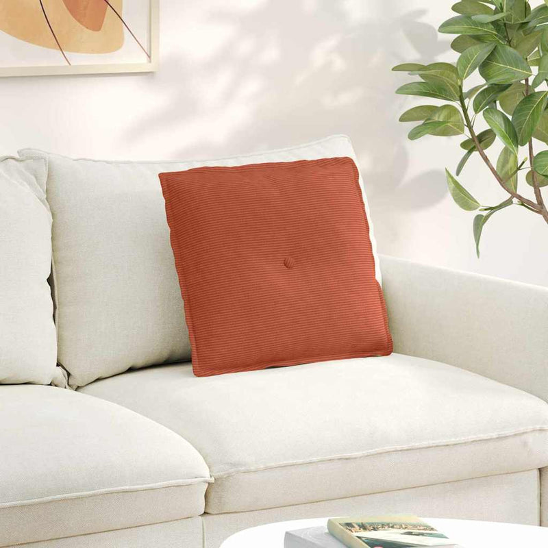 Load image into Gallery viewer, Vidaxl rugkussen rood-oranje 50 x 45 cm cordstof