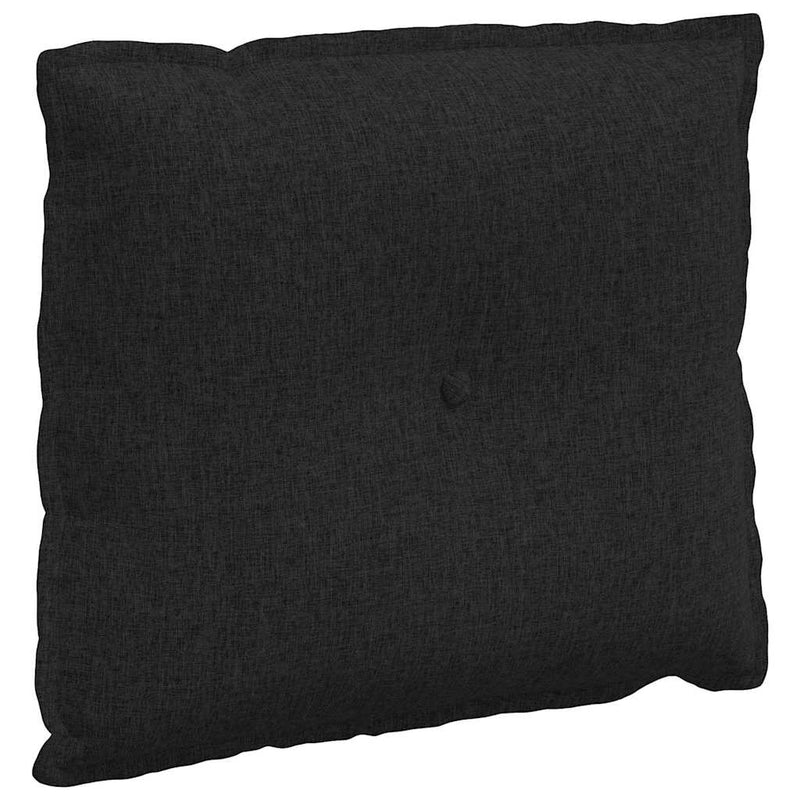 Load image into Gallery viewer, Vidaxl rugkussen zwart 60 x 19 x 50 cm stof