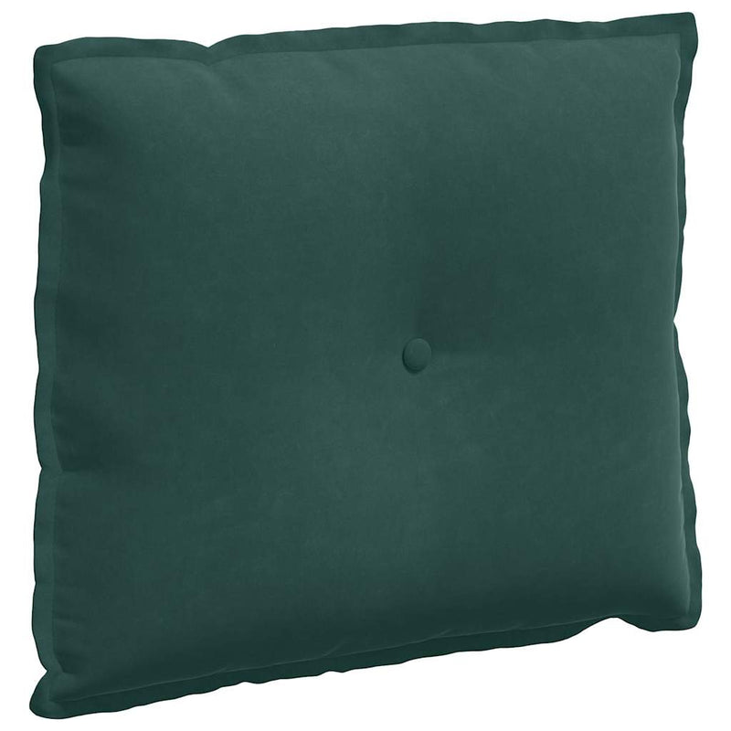 Load image into Gallery viewer, Vidaxl rugkussen donkergroen 60 x 50 cm cordstof