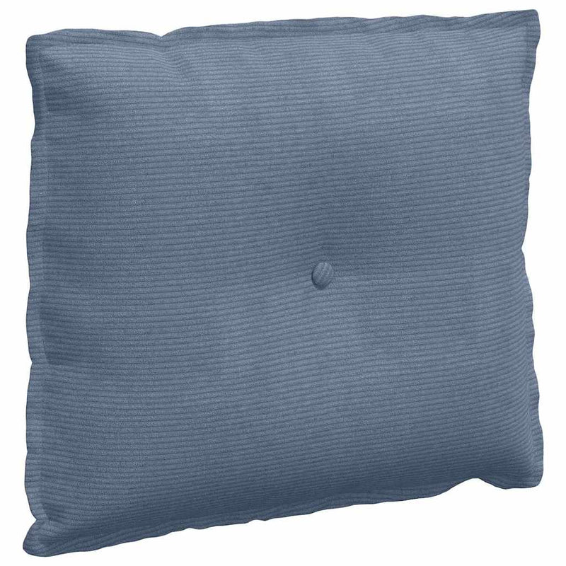 Load image into Gallery viewer, Vidaxl rugkussen blauw 60 x 50 cm cordstof
