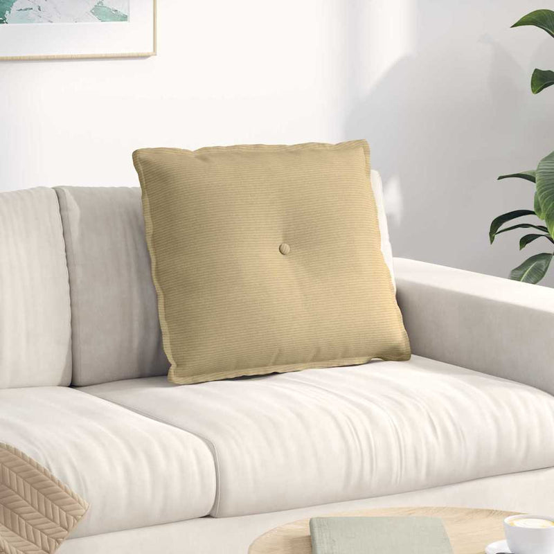 Load image into Gallery viewer, Vidaxl rugkussen grijs groen 60 x 50 cm cordstof